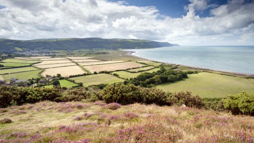 The view of Porlock Bay near Cross Lane House, Somerset